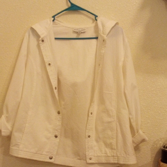 Hillard & Hanson Jackets & Blazers - Hillard & Hanson Women's Cream Utility Jacket